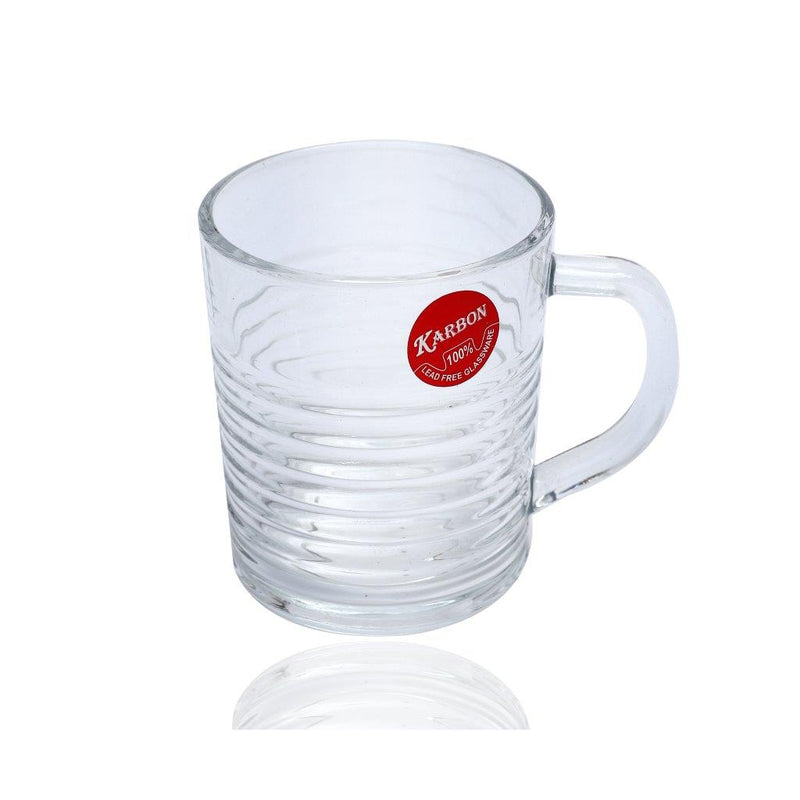 Premium Lead Free Glass Tea Cup Set of 6 pcs 230 ml