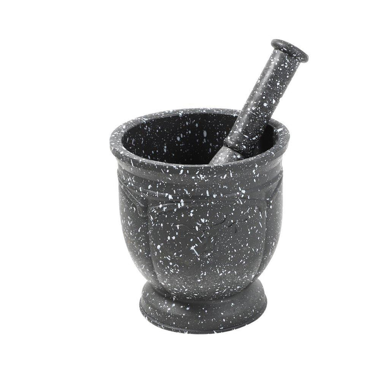 Spice & Herbs Mortar/Grinder and Pestle Marble Pattern 14*14.5 cm