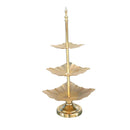 Royal Design Iron Metal Cake and Fruit Plate Stand Cake Stand 3 Tier Silver 14.5;19;24(height:60 cm)