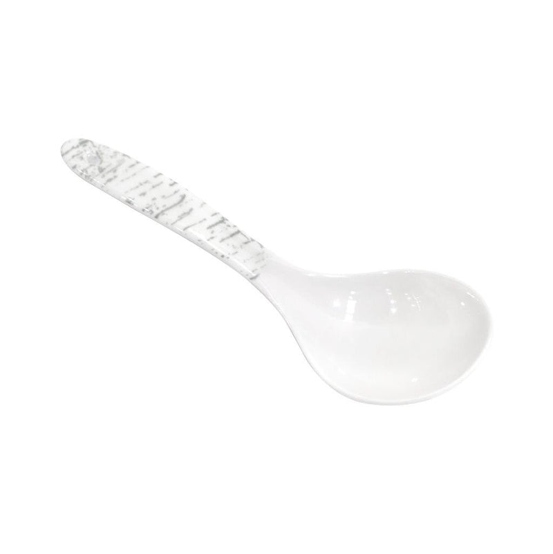 Melamine Serving Spoon Rice Spoon Plain White 22 cm