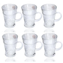 Premium Lead Free Glass Tea Cup Set of 6 pcs 170 ml