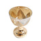 Elegant Glass Craft Gold Flower Vase Wedding Table Centrepiece 20*25 cm