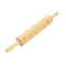 Kitchen Essentials Wooden Rolling Pin with Handles 48 cm