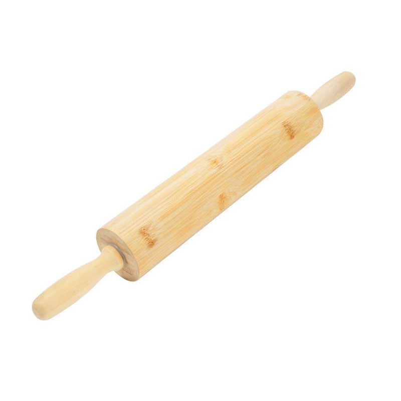 Kitchen Essentials Wooden Rolling Pin with Handles 48 cm