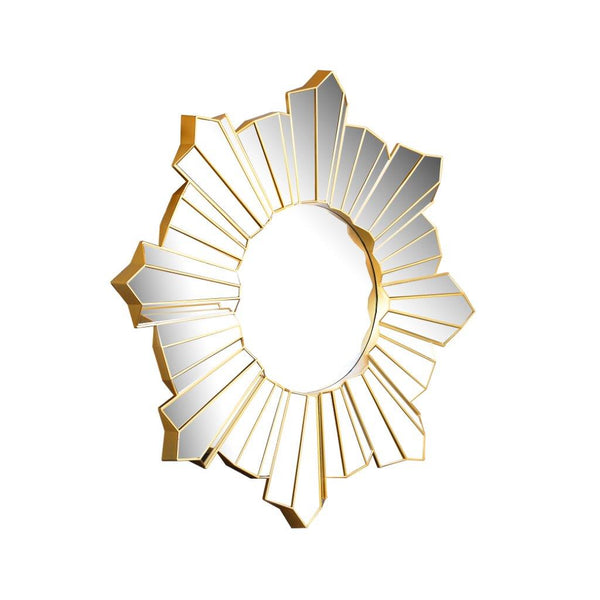 Decorative Star Shape Gold Frame Wall Mirror 60 cm