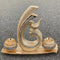 Ceramic Hand Crafted Gold Abstract Shaped Candleholder Plate 40*16*14/16.5*7*29/10*10*8.5 cm