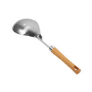 Stainless Steel Silver Plated Serving Spoon Heat Resistant Handle 35 cm