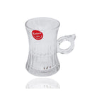 Premium Lead Free Glass Tea Cup Set of 6 pcs 120 ml