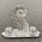 Ceramic Hand Crafted Silver Abstract Shaped Candleholder Plate 41.5*19*10.5/16*6.5*30/8.5*8.5*8 cm