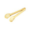 Gold Stainless Steel Kitchen and BBQ Tongs - 23 cm, 82 g