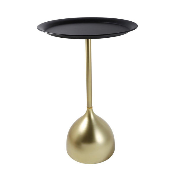 Round Metal Luxury Side Table Small Coffee Table Metal Top Modern Minimalist Design 40*62 cm