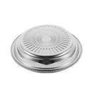 Stainless Steel Round Deep Silver Serving Tray 30 cm
