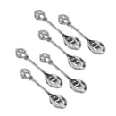 Stainless Steel Silver Swan Spoon Set Cutlery Holder Set of 6 PCs 12.5 cm