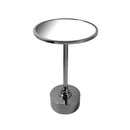 Round Metal Luxury Side Table Small Coffee Table Glass Top Modern Minimalist Design 30*48 cm