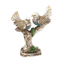 Collectable Resin Handicraft Natural Color Bird Statue With Tree 18.5*95*33 cm