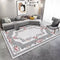 Amazing Floral Delight Machine Woven Indoor Area Rug Carpet White and Rose with Floral Border 160*230 cm