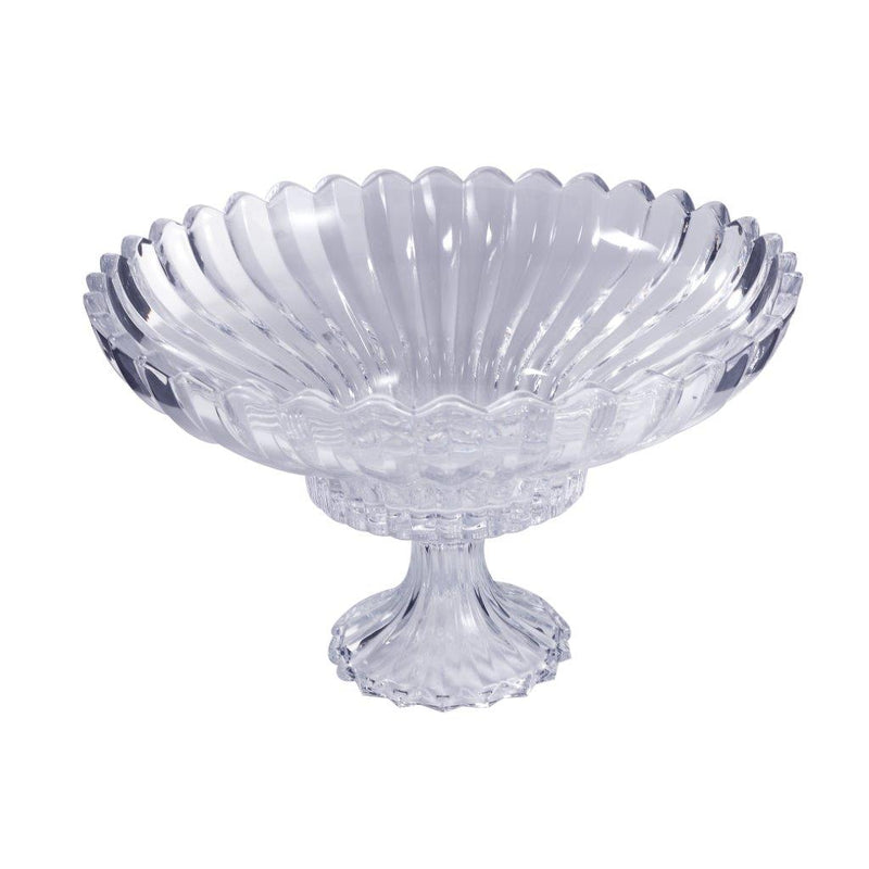 Crystal Glass Round Footed Fruit Bowl 32*19.5 cm