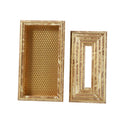 Premium Quality Timber Design MDF Rectangular Tissue Box Napkin Holder 13*23.5*5.5 cm