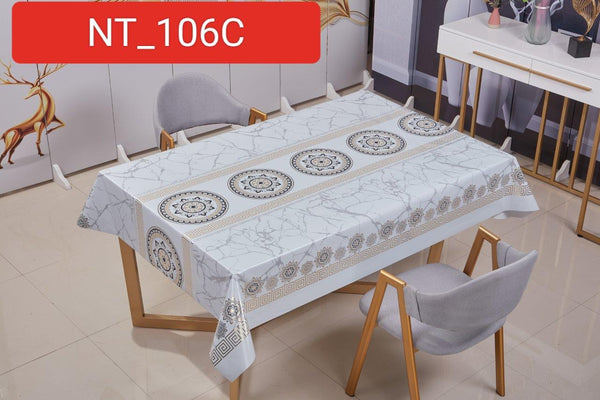 Premium Abstract Roman Design PVC Table Cloth Table Cover Protector 1.37*20 cm