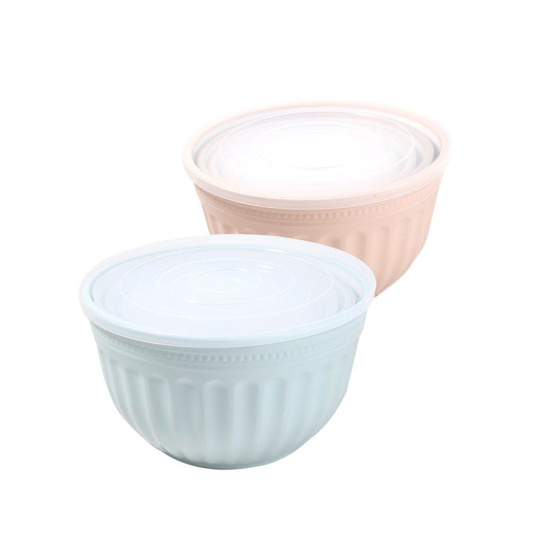 Plastic Multipurpose Airtight Mixing Bowls Salad Bowls Set of 4 Pcs