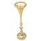 Satin Gold Elegant Metal Flower Vase Wedding Table Centrepiece 75*20 cm