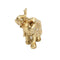 Sculpture Statue Resin Figurine Elephant Metallic Gold Color 19*15 cm