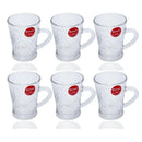 Premium Lead Free Glass Tea Cup Set of 6 pcs 100 ml