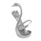 Stainless Steel Silver Swan Spoon Set with Cutlery Holder - 6-Piece 12.5 cm - Classic Homeware and Gifts