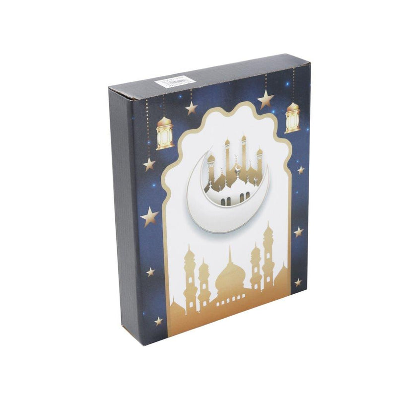 Decorative Ramadan Arabic Style Gold Metal Crescent Moon Chimes 20*65 cm