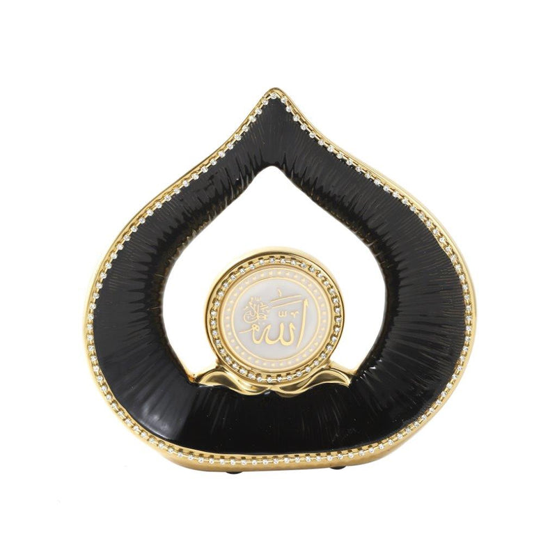 Islamic Craft Decor Black and Gold Allah Mohammad Name Set of 2 Gift Box 24*18.5 cm