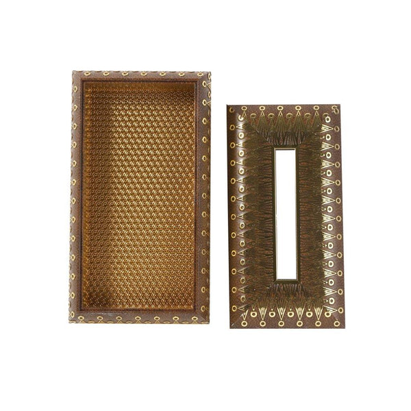 Premium Quality Royal Design MDF Rectangular Tissue Box Napkin Holder 13*23.5*5.5 cm