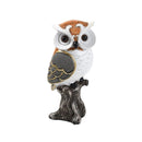 Sculpture Statue Resin Figurine Owl Mix Colour 11*8*25 cm