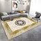 Cliver Thunder Medallion Art Machine Woven Indoor Area Rug Carpet Elegant Beige with Greek Key Design Border 200*300 cm