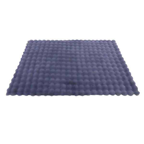 Frilled Purple Pattern Non Slip Waterproof Floor Mat 120*180 cm