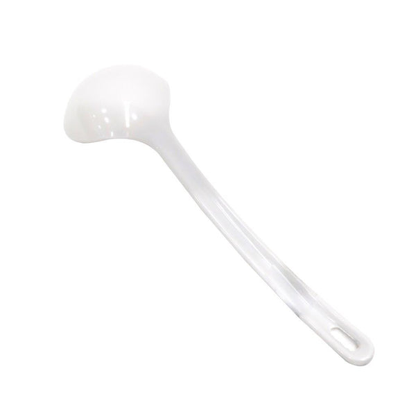 Melamine Soup Laddle Serving Spoon Plain White 27 cm