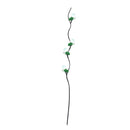 Realistic Touch White Rose Artificial Flower Stems Garland Set of 5 For Vase Centerprice Wedding Party 1.55 Meter