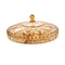 Acrylic Champagne Serving and Divided Platter with Lid Fruits and Nuts Plate 30*16 cm