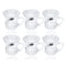 Premium Lead Free Glass Tea Cup Set of 6 pcs 135 ml