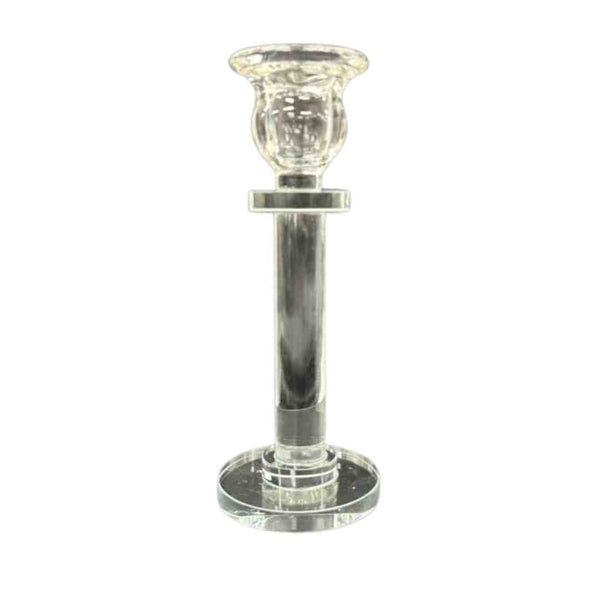 Home Decor Crystal Glass Table Top Candleholder 22.5 cm