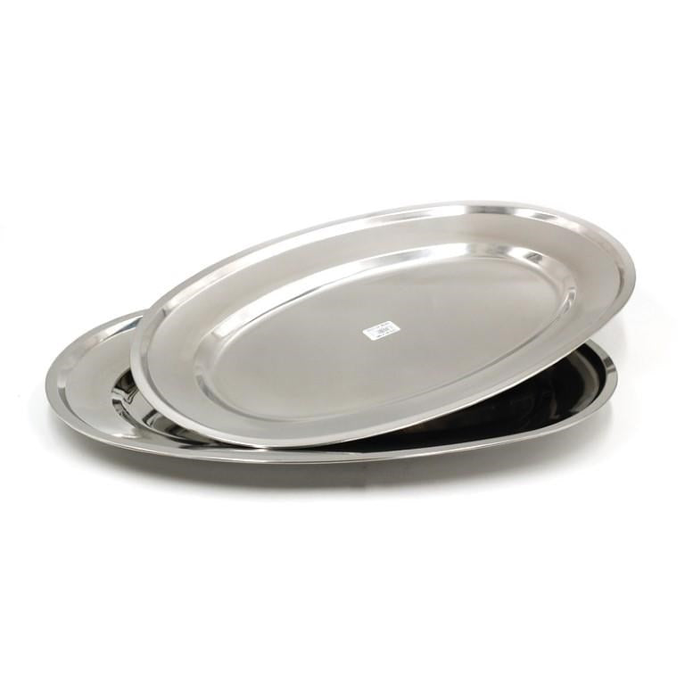 Stainless Steel Oval Serving Plate 20 inch