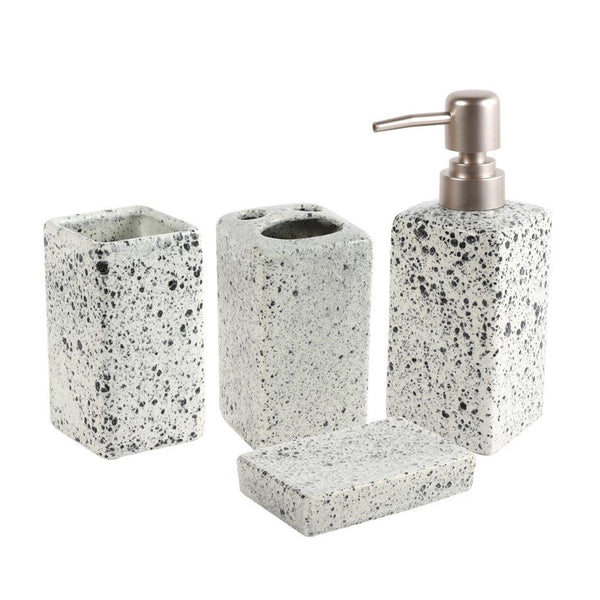 White Ceramic Bathroom Accessories 4 Pcs Set