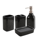 Black Ceramic Bathroom Accessories 4 Pcs Set