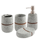 Grey Ceramic Bathroom Accessories 4 Pcs Set
