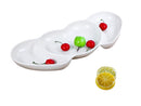 Ceramic Serving Nuts and Snack Platter 14.75 inch with Gift Box