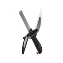 Scissor Style Kitchen Knife and Cutting Board Smart Cutter Combo 25 cm