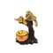 Collectable Handicraft Rose Gold Bird Statue with Tea Light Holder 17.5*13cm