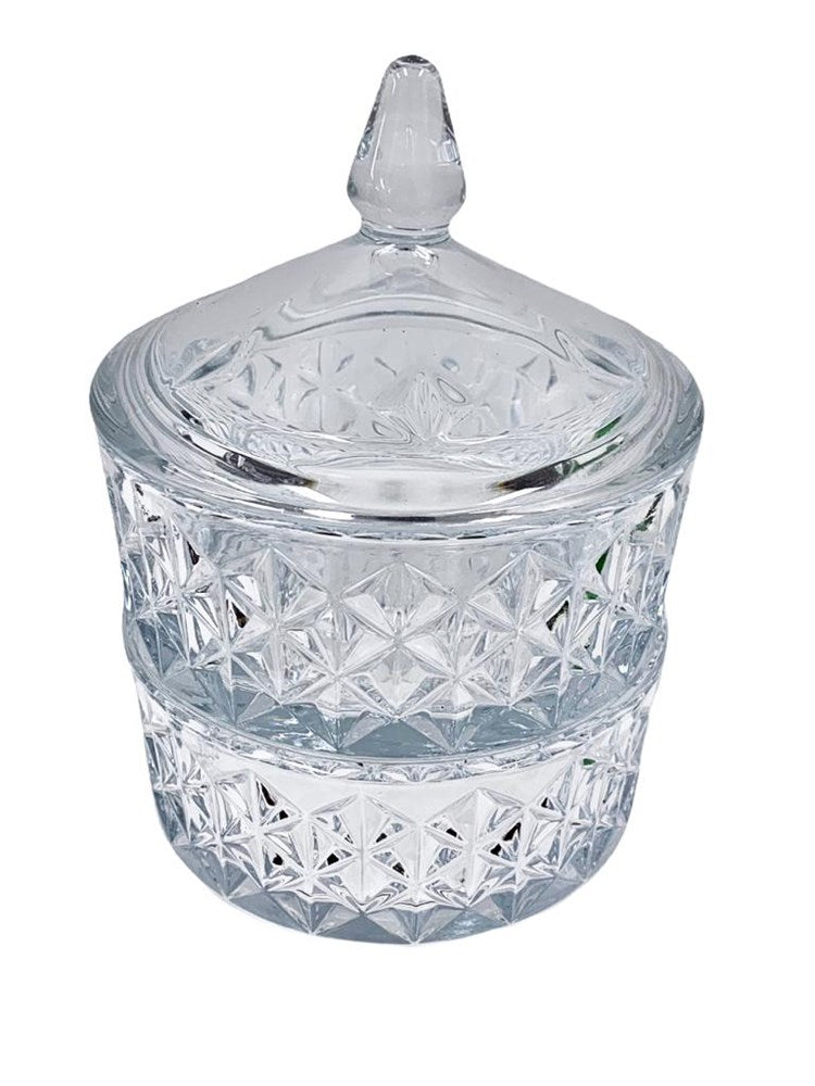 Crystal Glass Candy Bowl 12.5*18 cm