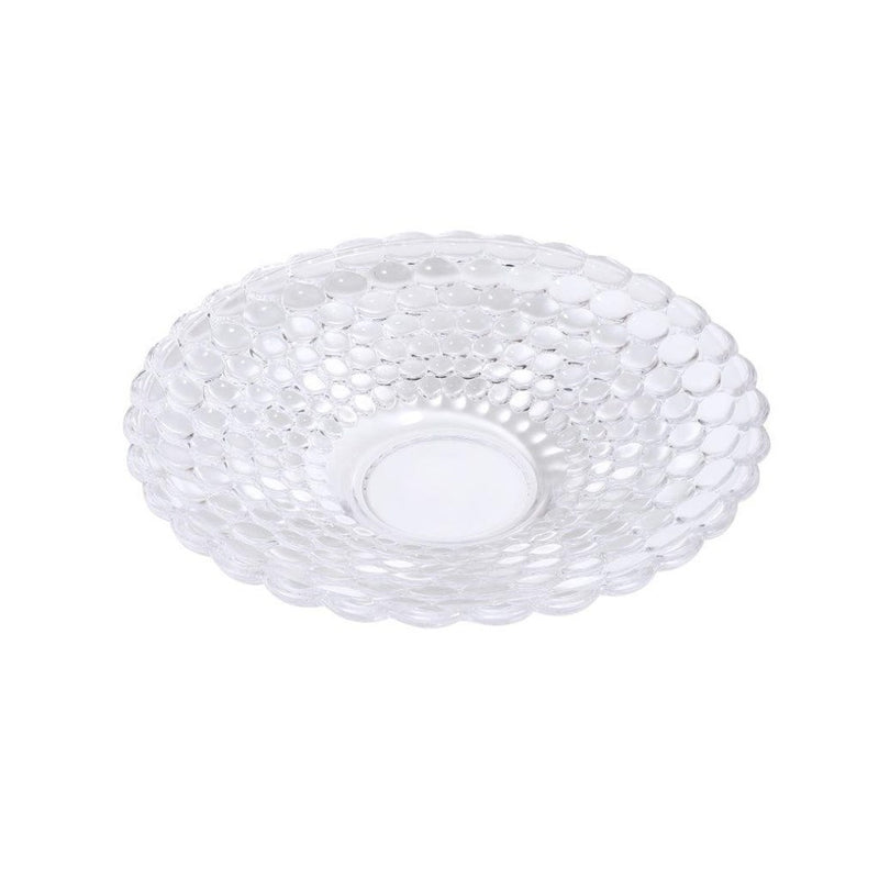 Crystal Glass Round Fruit Plate 19*6.4 cm