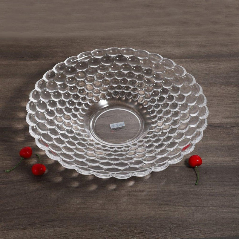 Crystal Glass Round Fruit Plate 36*7 cm
