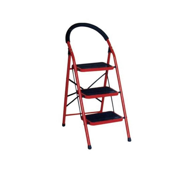 Folding Ladder 3 Tier Stool Portable Non-slip Home Kitchen Step Stool Height 122 cm breadth 46 cm